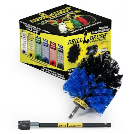 Drillbrush Cleaning Supplies - Algae - Hot Tub - Spa - Pool - Drill Brush - Carpe O-B-5X-QC-DB